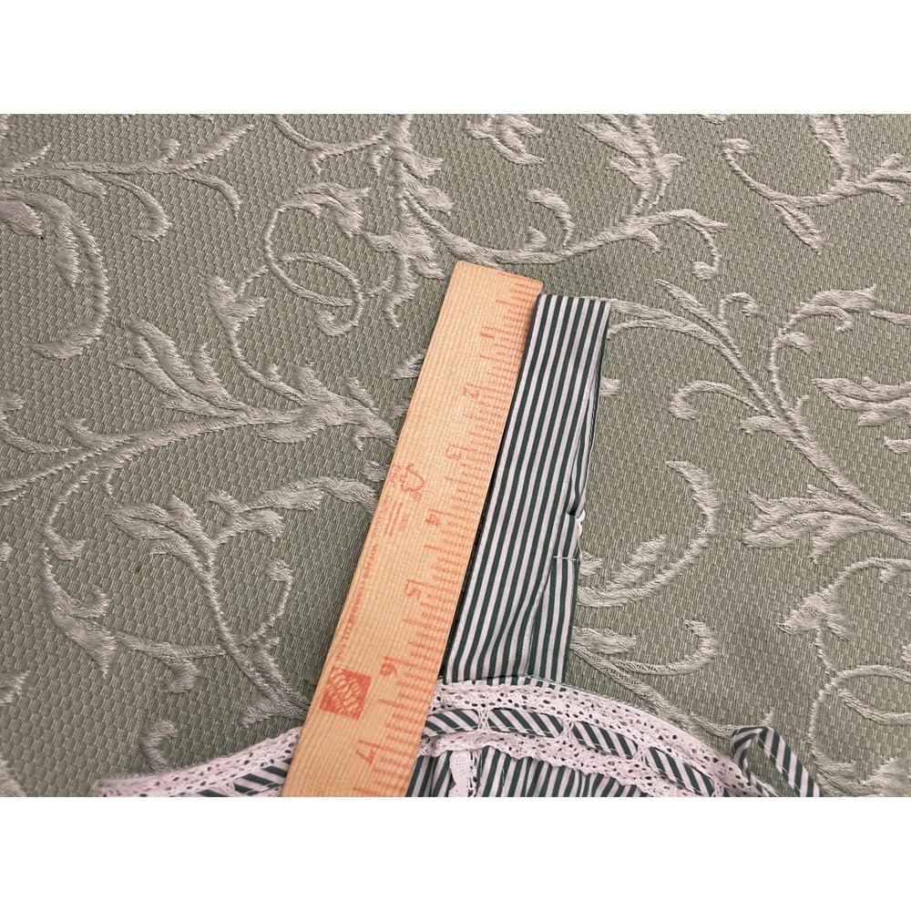 Watermelon Sugar Dana Tank Corset XL Cotton Crochet Trim Peppermint Stripe‎ NWT - Picture 15 of 16